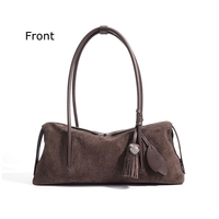 Sac à Main Design Luxe en Cuir Givre Daim Vintage Haut de Gamme Personnalisé pour Femme, Vente en Gros