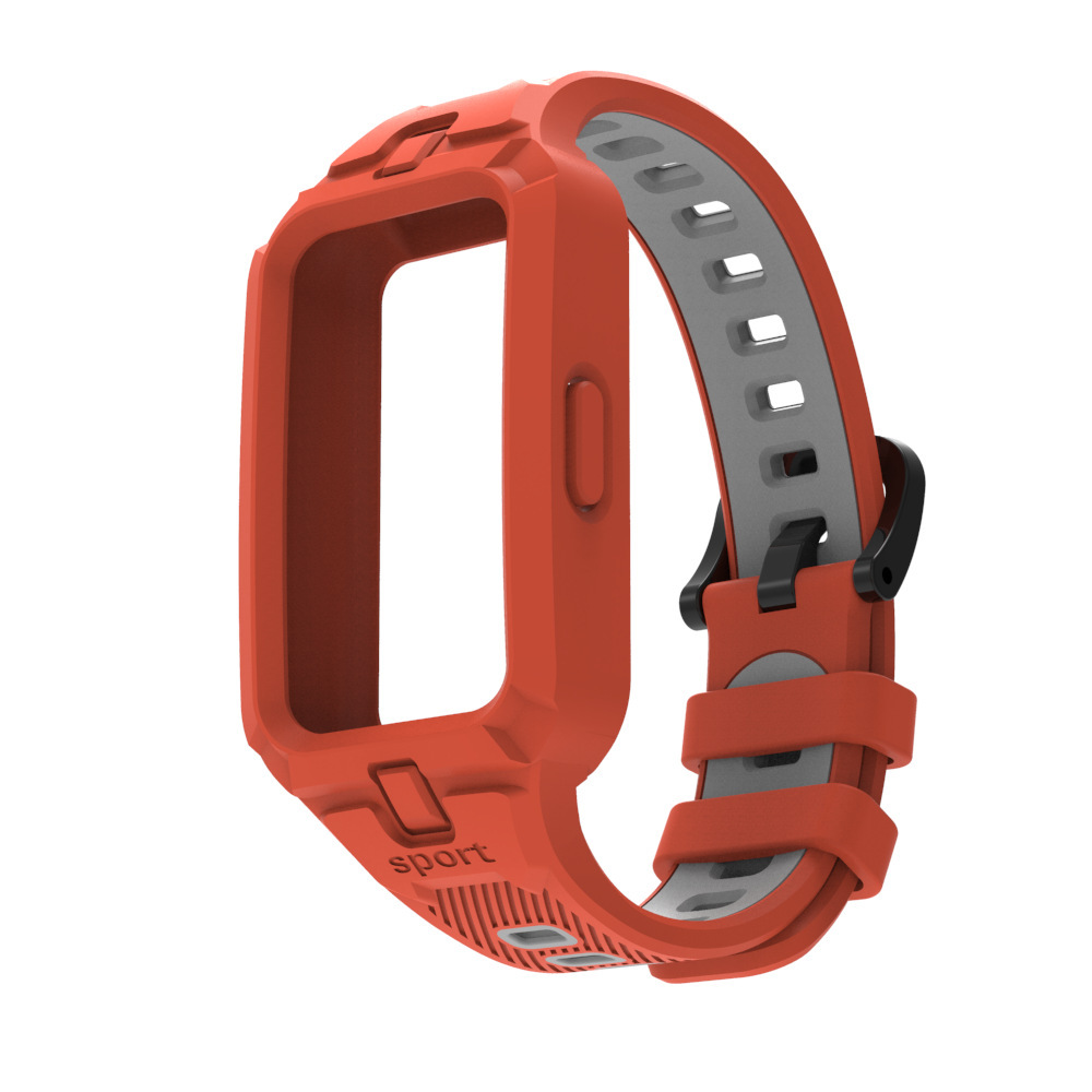 Dynamic orange + gray [two-tone sports watch strap]