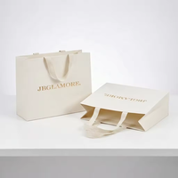 Sacs shopping en papier kraft blanc personnalisés, sacs cadeaux en papier écologiques, sacs en papier kraft de luxe personnalisés avec votre propre logo