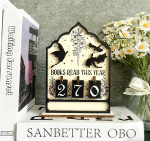 Enregistreur de lecture de livres vintage, cadeau pour les amateurs de livres, artisanat en bois, ornement amusant pour bibliothè<span class=keywords><strong>que</strong></span>, objet décoratif - Product Image 3
