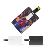 Clé USB Carte de Crédit Musicale 2 Go 8 Go 16 Go 32 Go 64 Go avec Impression de Logo Coloré