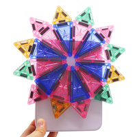 Set ubin magnetik Mini 3.75 cm dengan kotak besi 60 buah Set blok bangunan ubin magnetik Set perjalanan hadiah Festival