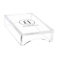 Porte-serviettes de table en acrylique personnalisé 229x142x51cm porte-serviettes en lucite transparent