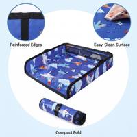 Housse de plateau de voyage pliable pour enfants, housse de table portable pour siège auto et avion