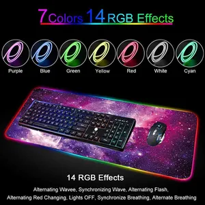 RGB-Mauspad Benutzer definierte Computer-Mauspads Schreibtisch matte Große Maus matten Extended Gaming Mouse Pad RGB