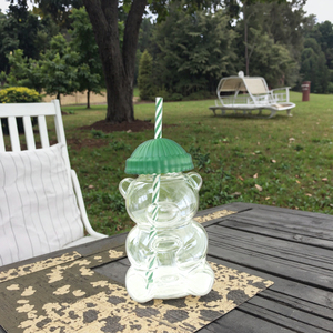 Ly Gấu Hoạt Hình Dễ Thương Khuyến Mại, Có Nắp, 591ml, Thủy Tinh Borosilicate Cao Cấp, Ly Cà Phê Trong Suốt 320ml Có Nắp Đậy - Product Image 2