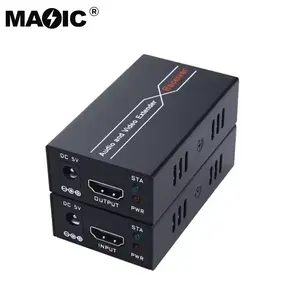 高质量HDMI扩展器60m 1080P RJ45单Cat5e/6e Lan RJ45支持1080P 3D音频视频HDMI发射器和接收器