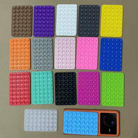 Gran oferta, ambos lados, 40 almohadillas de succión de silicona, soporte para teléfono móvil, Adhesivo de silicona antideslizante, soporte de succión trasera móvil