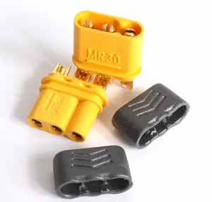 5 / 10 / 50 pair MR30 Male Female Connector Plug with Sheath for RC Lipo Battery RC Multicopter Airplane