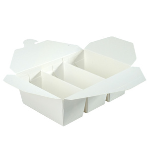 Scatola per Cibo da Asporto Personalizzata con Logo, Contenitore in Carta a 3 Scomparti per Snack e Alimenti - Product Image 3