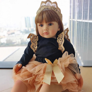 Poupées <span class=keywords><strong>Reborn</strong></span> jumelles de 24 pouces, super réalistes et adorables, jouets pour bébés avec corps en vinyle ou en tissu - Product Image 2