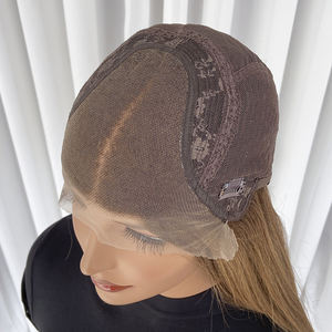 Perruque en cheveux humains avec dentelle frontale, brun moyen # Perruque Lace Frontal SBB - Product Image 6