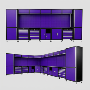 Armoire à outils de <span class=keywords><strong>garage</strong></span> et d'atelier mécanique, <span class=keywords><strong>3</strong></span> ans de garantie, boîte en acier argenté avec 7 tiroirs et outils ODM - Product Image 1