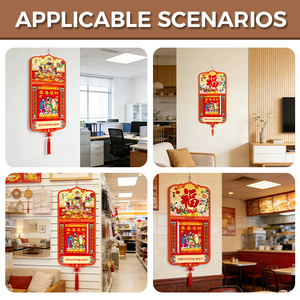 Calendario Colgante Personalizado para el Festival de Primavera 2027, Dios de la Riqueza Fook, Calendario de Pared Promocional de <span class=keywords><strong>365</strong></span> Días con Espacio Publicitario - Product Image 4