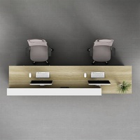Bureau d'accueil pour entreprise, institut de formation, bureau, réception, design simple et moderne, sur mesure