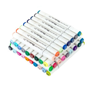 Becol Bán Buôn Chuyên Nghiệp Rượu Dựa Mực Đánh Dấu 48 Màu Sắc Đôi Đầu Đánh Dấu Vĩnh Viễn Bút Thiết Lập Cho Bức Tranh - Product Image 4