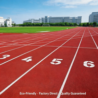 Piste d'athlétisme synthétique multicouche à haute élasticité de 13 mm, respectueuse de l'environnement, perméable, pour extérieur, longue durée de vie
