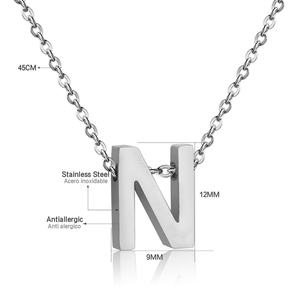 Collier personnalisé pas cher en acier inoxydable avec initiale et symbole - Product Image 5