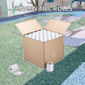 Rouleaux de papier thermique monocouche 80x80mm blanc 100% pâte de bois, impression de logo personnalisée pour caisse enregistreuse, reçu de point de vente, marque Unifon - Product Image 3