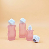 Fabricant de flacons de lotion vides personnalisés Mingsheng, 50 à 100 ml, flacons de luxe en verre givré, flacons uniques ou flacons diffuseurs