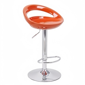 Taburete de <span class=keywords><strong>Bar</strong></span> Giratorio Ajustable de Plástico Negro Estilo Chino Moderno, Apto para Cocinas, Bares Domésticos y Restaurantes - Product Image 5