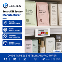 LEEKA Fabricante de ESL, Etiqueta Electrónica de Estante de 2.13 Pulgadas, Etiquetas de Precio Digitales de Alta Resolución con Pantalla de Papel Electrónico, Etiqueta Electrónica para Estantes