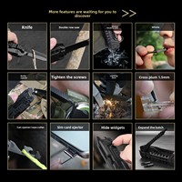 Couteau pliant multifonctionnel créatif en acier inoxydable, outil combiné EDC pour l'extérieur, camping, survie, multi-usage, portable