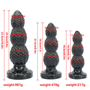 18 + femminile a forma di vibratore lungo sottile a forma di scala Dildo alternativo Oversize giocattoli erotici morbido anale spina per le donne vibratore - Product Image 5