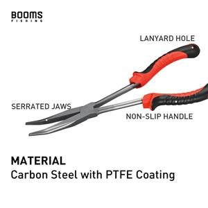 Alicates de Pesca Booms Fishing F05 de 11 Pulgadas con Punta Larga y Recubrimiento de PTFE para Quitar Anzuelos - Product Image 5