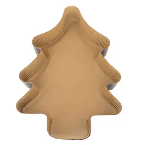 Leaf shaped Panttone corrugated cake baking paper mold thickened type special-shaped Christmas tree cakecup liners