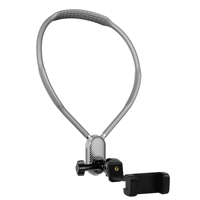 Support de Téléphone Portable Mains Libres en Silicone avec Fixation Sangle Magnétique pour le Cou, Accessoire POV pour Enregistrement Vidéo en Extérieur