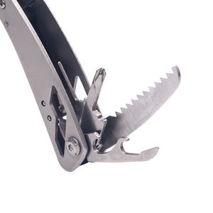 Kit di Sopravvivenza per Campeggio all'Aperto, Pinza Multifunzione in Acciaio Inox DIY OEM con Lama Seghettata Metrica Personalizzata, Coltello Tascabile Portatile - Product Image 3