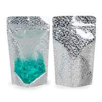 Sachets Doypack Personnalisés à Impression Frontale Transparente en Aluminium avec Fermeture Zip Refermable, en Mylar de Qualité Alimentaire pour Emballage d'Aliments pour Animaux de Compagnie