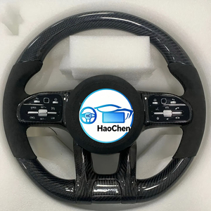 Volant de direction AMG Performance en fibre de carbone forgée compatible avec Mercedes W213 <span class=keywords><strong>E220d</strong></span> E300 W205 C260, remplacement Plug&Play - Product Image 5
