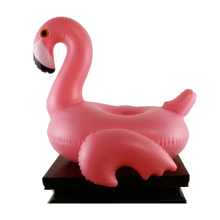 Inflatable Pink Flamingo Floa Drink Holder Floating Cup Holder for Parties