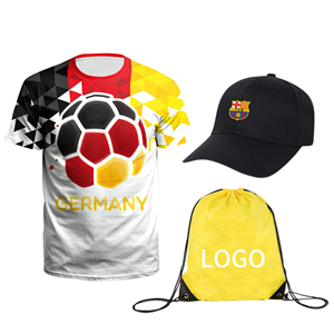 Design Custom Printed logo Sports Uniform Cap Umbrella <b>T</b>-<b>shirt</b> Promotional Gift Set - Product Image 1