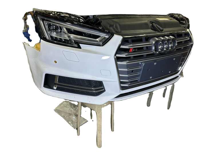 New for Audi A4 Front Bumper Assembly ABS Red Plastic Auto Body Part