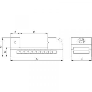 FERVI - M012/038 Precision measuring milling vice - EAN 8012667268817 <b>VISES</b>, CLAMPS AND ROPES <b>VISES</b> - Product Image 2