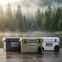Glacière à roulettes 70L, glacière roulante robuste pour les événements de restauration et les fêtes sur la plage
