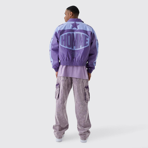 Varsity Áo Khoác OEM Tùy Chỉnh Đồ Họa Dập Nổi Letterman Tùy Chỉnh Rửa Sạch Vá Da Cho Nam Giới Biểu Tượng Tùy Chỉnh Áo Khoác Không Thấm Nước Nguyên - Product Image 2