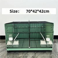 Grande cage à oiseaux en fil de fer pour perruches, canaris, élevage, cage à animaux durable, plateau en plastique, emballage en boîte, vente en gros, cage à perroquets