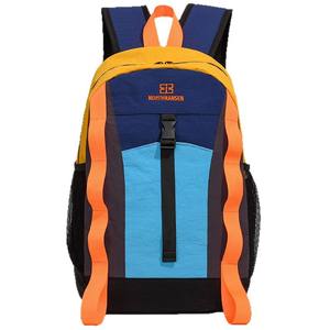 Sac à dos en nylon color-block tendance style coréen 2026 avec bretelles courbées grande capacité pour enfants du primaire - Product Image 5