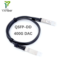 Câble en cuivre passif 400G DAC QSFP-DD vers QSFP-DD 0,5M 1M 2M 2,5M 3M Câble Twinax compatible générique