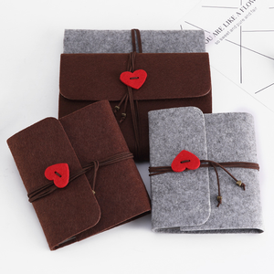 Custom logo 6 <b>Ring</b> <b>Binder</b> A5 Journal Refillable Notebook <b>Binder</b> Soft Wool Felt Notebook Cover - Product Image 1