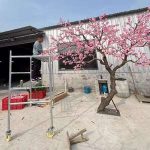 Arbre artificiel de Jacaranda bleue, Arbre à vœux, Faux arbre, Grande plante d'intérieur pour salon, Décoration de mariage - Product Image 5