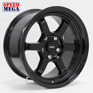 ล้อแม็กซ์ Speed Mega 17x8.0J น้ำหนักเบา 6 ก้าน ขอบลึก 5x114.3 ET35 ผ่านการรับรอง JWL VIA DOT-T รับน้ำหนักได้ 690 กก. สีดำ - Product Image 4