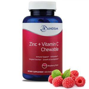 Comprimés de zinc sans sucre, soutien immunitaire, vitamine zinc, comprimés de sureau, soutien antioxydant, santé de la peau et des os - Product Image 1