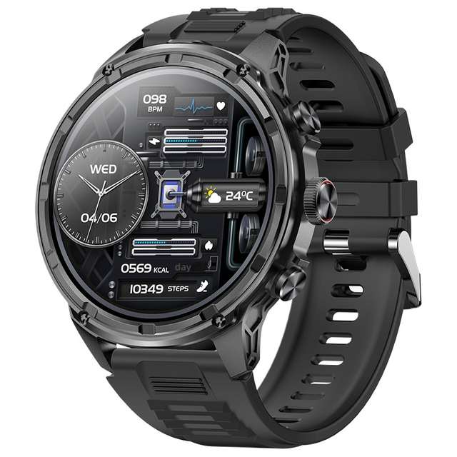 New V99 Smart Watch Bluetooth Talk Heart Rate Blood Pressure Sports Flashlight Men's 1.85 Inch Watch