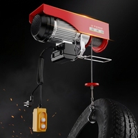 Mini-treuil électrique portable 220V avec télécommande sans fil pour la manutention des matériaux