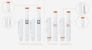 ปากกา V2สแตนเลส3มล. แบบใช้แล้วทิ้งปากกาพลาสติกสำหรับฉีดลดน้ำหนักพร้อมกล่องบรรจุภัณฑ์พลาสติกแบบใช้แล้วทิ้ง - Product Image 4